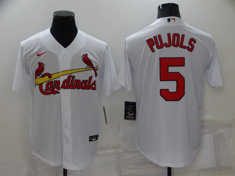 Men St.Louis Cardinals #5 Pujols White Game Nike 2022 MLB Jersey->st.louis cardinals->MLB Jersey